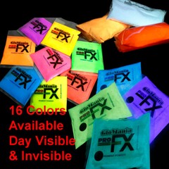 4oz DAY VISIBLE Glow in the Dark PIGMENT POWDERS now available in 9 Neon Colors