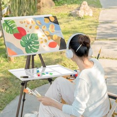 17-65 Inch Artist Watercolor Portable Easel with Sturdy Tripod Adjustable Alu…