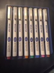 Creative Memories Bold-Tip Pen Set of 8 in Case Scrapbook Markers Japan