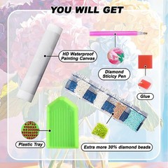 Hydrangea Diamond Art Kits for Adults,Diamond Painting Kits for Adults Beginnee,