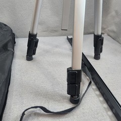 Adjustable Stand Easel Silver Aluminum Portable Tripod Stand with Bag