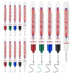 15 Pcs Long Nib Marker, 20 mm Long Head Deep Hole Marker Pens, Fine Colorful