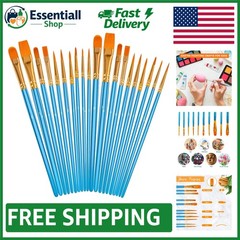 Multi-Purpose 20PCS Paint Brush Set for All Artistic Needs – Perfect for Gifting
