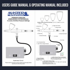 Master Airbrush Powerful Cordless Airbrushing System Kit – 20 to 36 PSI, Port…