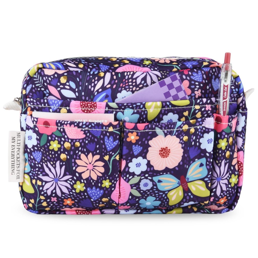 Portfolio Organizer with Multiple Pockets, Waterproof Travel Zippered Toiletr…