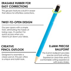 Grabie Erasable Gel Pens, Medium Point 0.7 mm Erasable Pens, Make Mistakes Di…