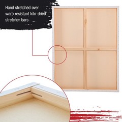30″ x 40″ Gallery Depth 1-1/2″ Profile Stretched Canvas 2-Pack – Gesso Primed