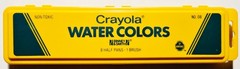 Vintage 1980s Crayola No. 08 Water Colors Paint Set RARE HTF Binney & Smith