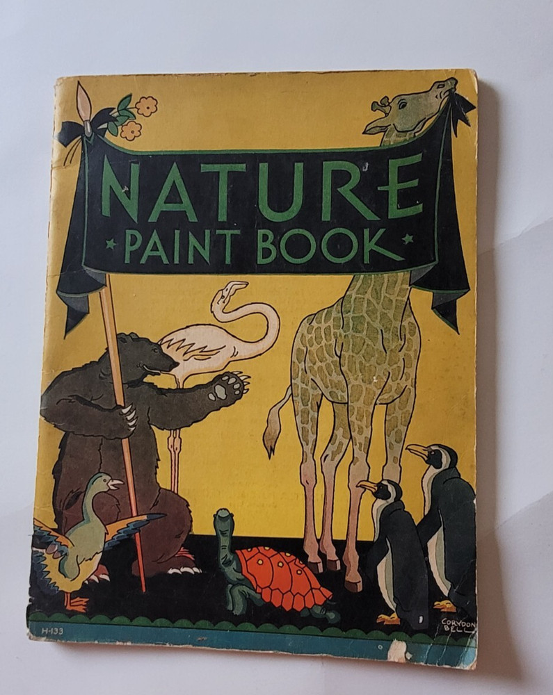 Vintage Nature Paint/coloring Book 1933