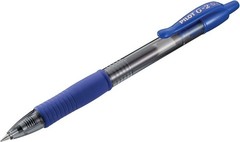 G2 Fine Point 0.7mm Rollerball Pens in Blue Ink, Refillable, 12 Count for School
