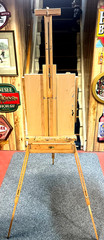 FULL SIZE EASEL ART ALTERNATIVES WOOD BRASS MULTI-POSITION STORAGE SHELF FINEA1+