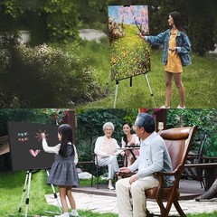 Durable Metal Art Easel 66 Inch Adjustable Tripod for Canvas or Sign Display