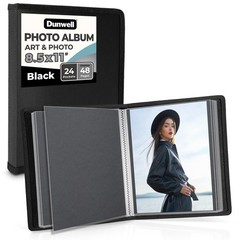 Dunwell Art Portfolio 8.5×11 Folder Black, Mounting Paper, Portfolio Binder f…