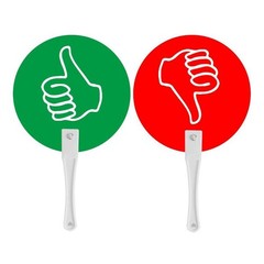 10Pcs Voting Paddles Classroom Event Supply Answer Board Thumbs up Down Paddles