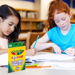 Colored Pencils (36ct) Kids Pencil Set Pre Sharpened Coloring Book Pencils for