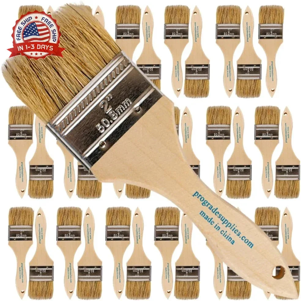 Pro Grade 2″ Chip Brushes – Disposable Paint Brushes (36 Pack) Contractor Pack f