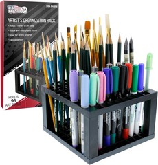 Elegant 96 Slot Marker Organizer & Paint Brush Holder for Artistic Precision