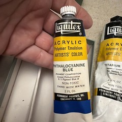 Vintage Permanent Pigments Liquitex Acrylic Artist’s Color 3 Tubes & Lg White