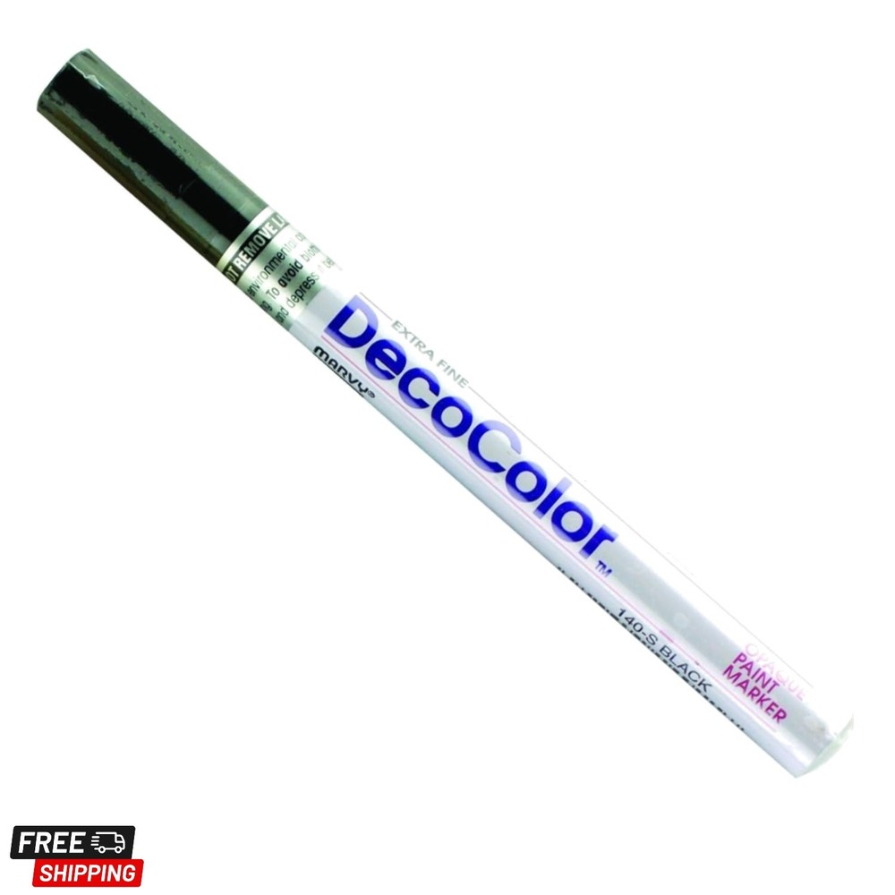 Uchida 140-C-1 Marvy Deco Color Extra Fine Paint Marker, Black