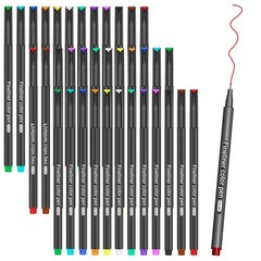 36 Color Fineliner Pens Set, Colored Sketch Writing Drawing Pens for Journaling