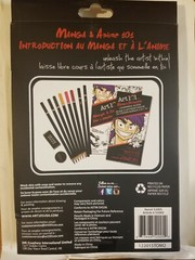 Manga & Anime 101 Set With Learn to Draw Guide and Color Pencils Art Set