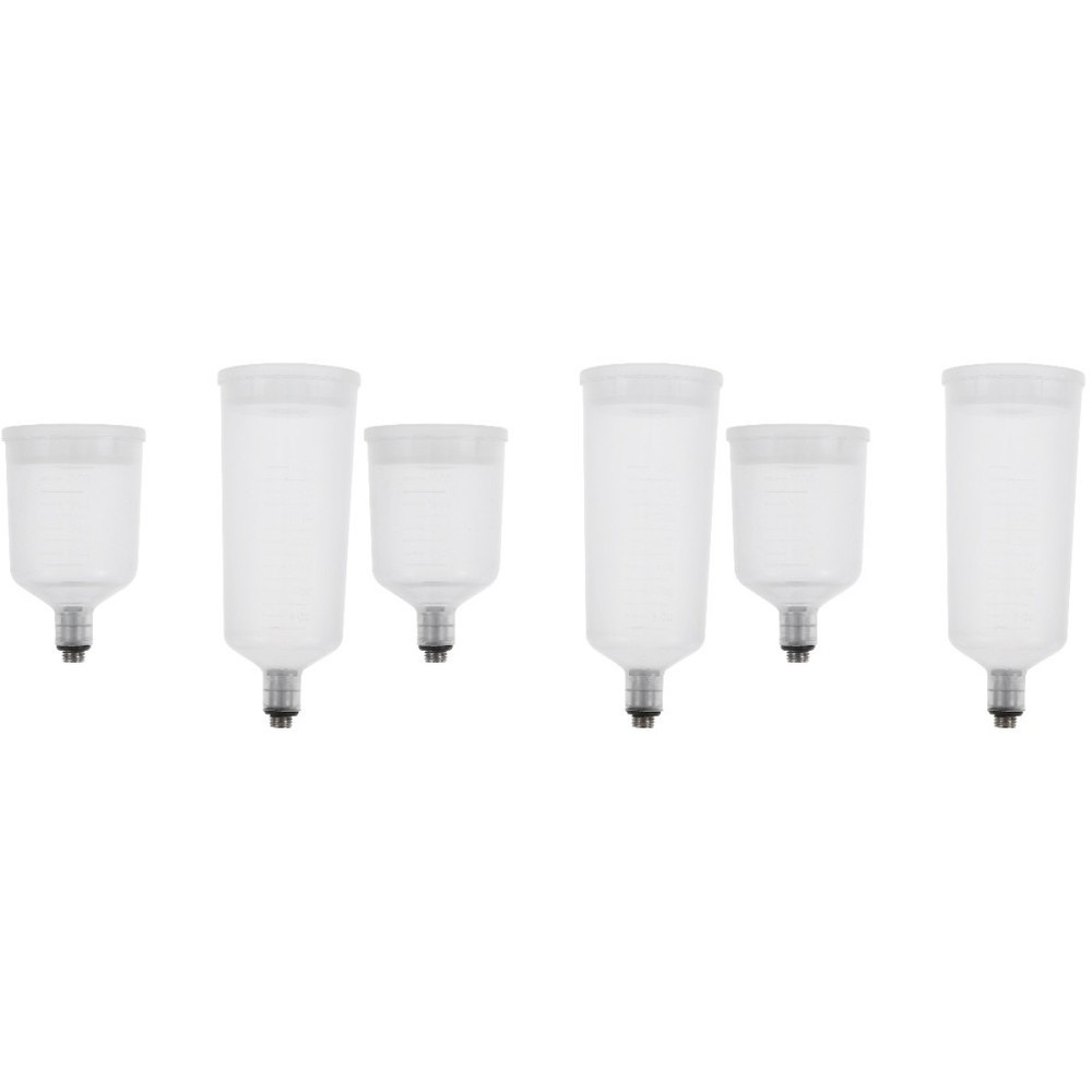 3 Pack Dual Size Paint Cups Replaceable for Airbrush Pot Sprayer Containers