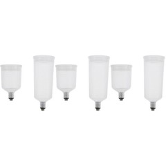 3 Pack Dual Size Paint Cups Replaceable for Airbrush Pot Sprayer Containers