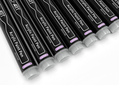 Acrylic Paint Markers Paint Pens Special Colors Set Extra Fine and Medium Tip Co