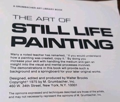 1960s Grumbacher Library The Art Of Still Life Painting How-To Book