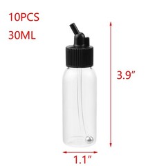 Plastic Jar Bottles Airbrush Paint Bottles 30ML Dual-Action Siphon Suction Fe…