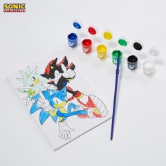 Creative Sonic Paint Kit: 3 Canvases, Acrylic Paint & Easel for Young Artists