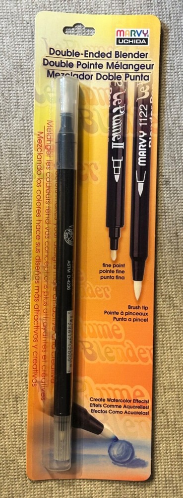 1122-C Marvy Uchida Le Plume II Double Ended Blender Pen No. 0 NIP