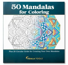 Koala Tools | Mandala Coloring Book with Circular Grid Templates for Drawing…