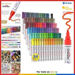 Oil Based Paint Markers 84 Colors Permanent Quick Drying Waterproof Medium Tip
