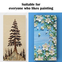 Falling in Art Unfinished Birch Wood Panels Kit for Painting, Wooden Canvas 4 Pa
