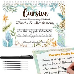 Grooved Cursive Handwriting Workbook Kit Reusable Cursive Workbook Groove Wri…