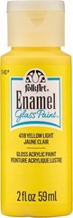 Enamel Glass & Ceramic Paint in Assorted Colors 2 oz, , Yellow Light
