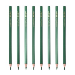 8PCS Colored Pencils Set Wooden Oil Based Colored Drawing Pencil Green