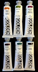 Golden Heavy-body Acrylic Paint – Lot of (6) 2 oz Tubes – HIGHER Series Only!!