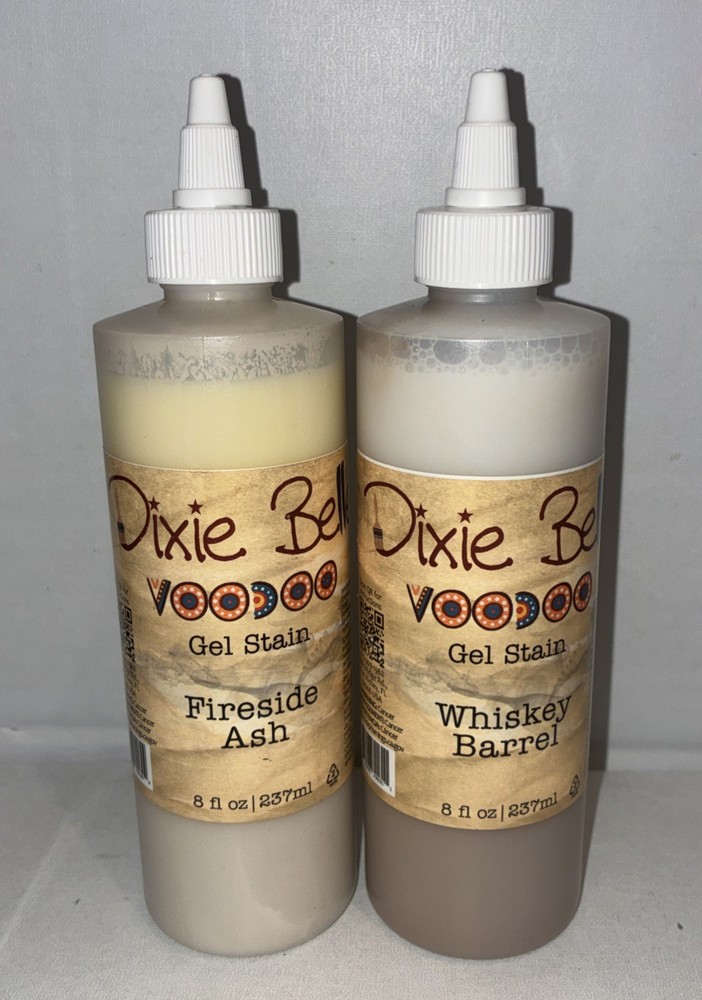 Lot Of 2-Voodoo Gel Stain | Dixie Belle Paint | Water-Based Wood Stain