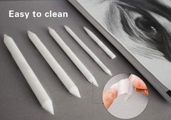 N NOROCME 12 PCS Blending Stumps and Tortillions Paper Art 13 Pcs, Grey