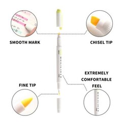 Abeier Meililiiner Double-Ended Highlighter Marker Set, 15 Assorted Colors