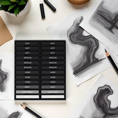 Dlicoda 24 Pcs 1 Count (Pack of 24), Black, Grey, Light White