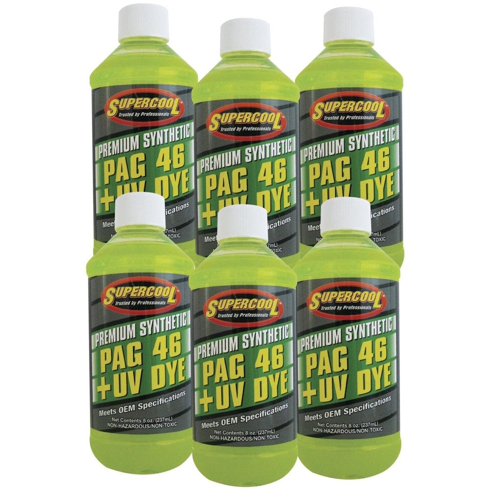 Compressor Efficiency Boost PAG Oil 46 Viscosity – 6 Pack