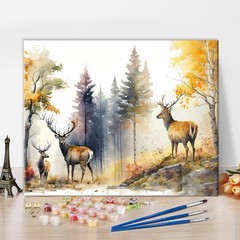 Painting Kit for Adults Beginners Deer, DIY Acrylic Painting Kits for Adults