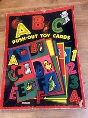 VINTAGE~ABC Push-Out Toy Cards~Complete Set~Teacher/Student/Display/Craft