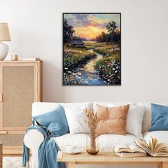 Paint by Numbers Kit for Adults – Countryside Sunset 16x20inch, Countryside-1