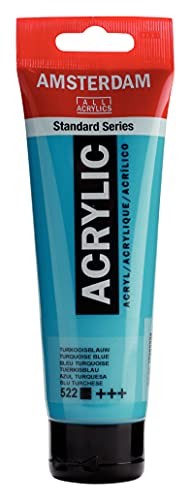 Turquoise Blue Acrylic Paint 4.05 Fl Oz Durable Lightfast Non Fading Premium …
