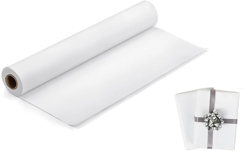 White Art Craft Paper Roll for Drawing Easel Doodles 17.5″×590″ White Wrapping