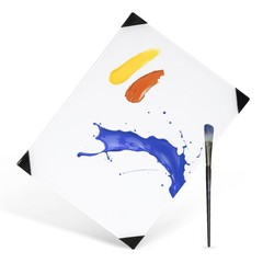 Glass Palette for Oil Painting 12 x 9 Inches, Paint Mixing Palette for Acrylic P